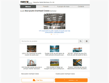 Tablet Screenshot of french.overhead-cranehoist.com